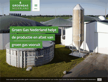 Tablet Screenshot of groengas.nl